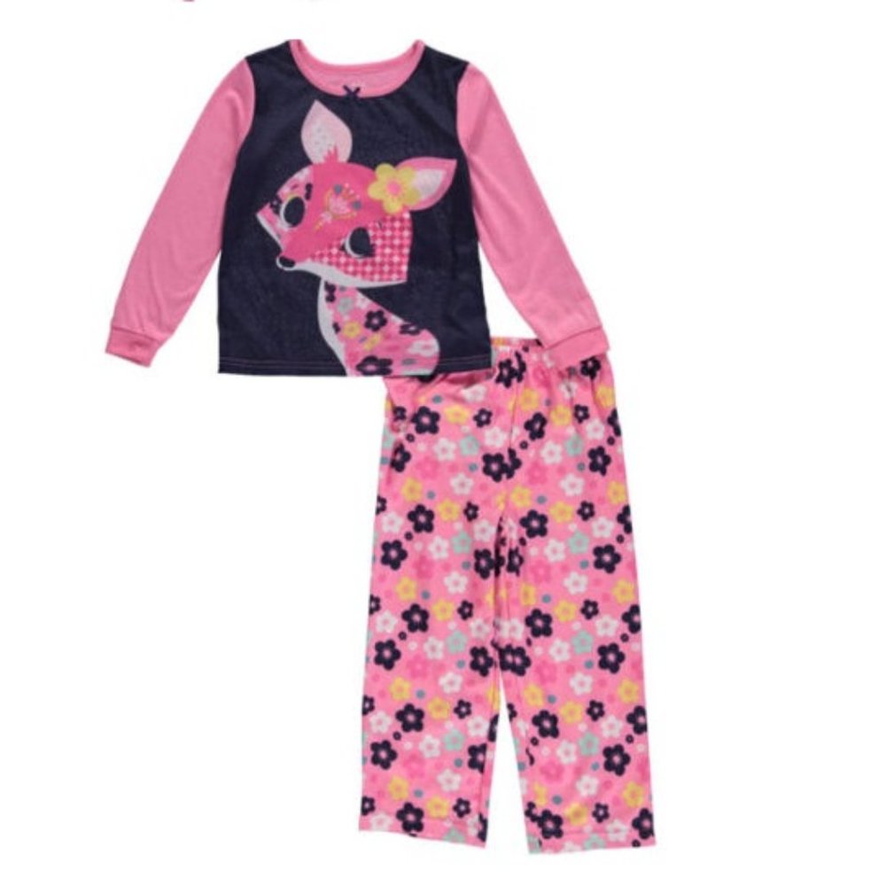 Girls Flower Fox Pajamas size 4/5